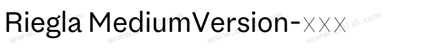 Riegla MediumVersion字体转换